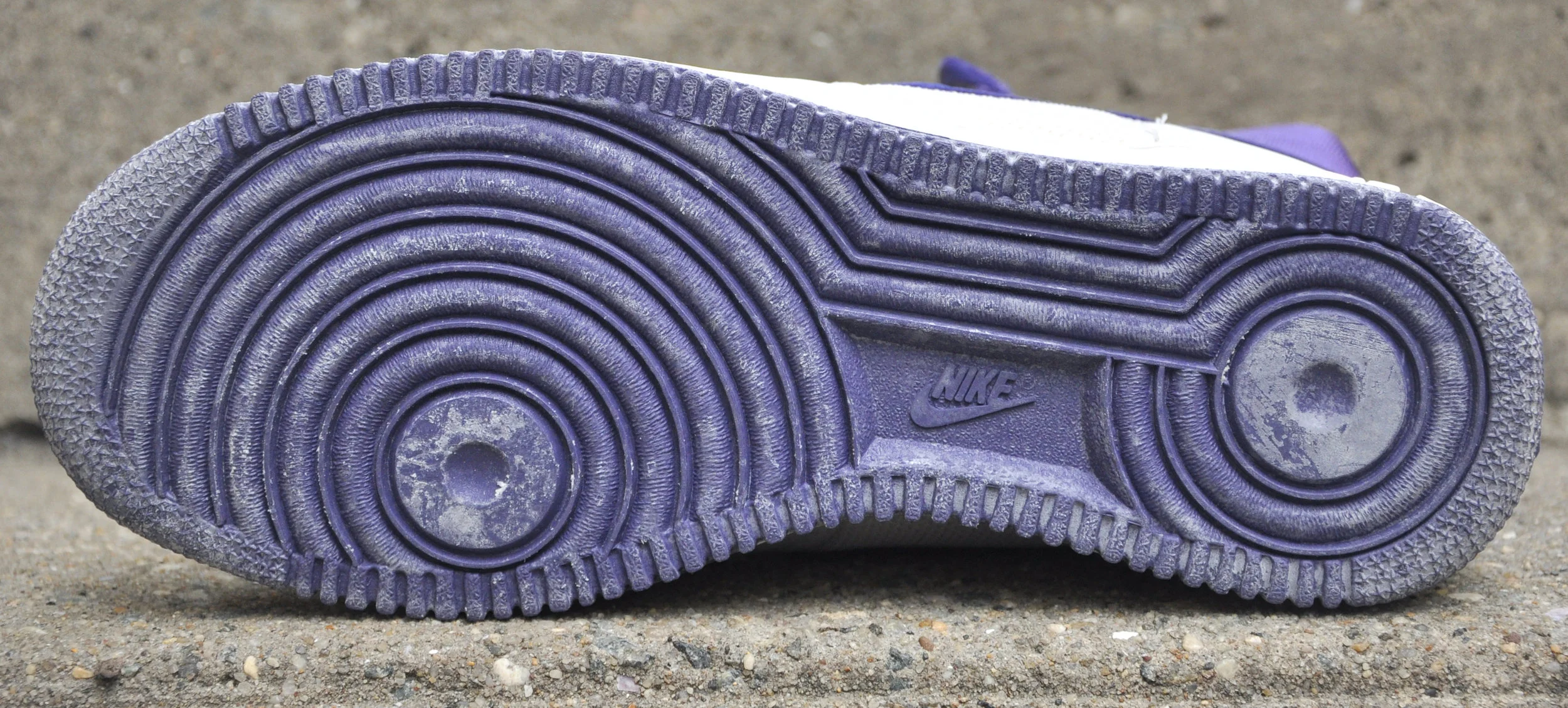 nike air force 1 purple bottom