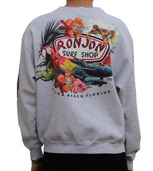 Vintage Ron Jon Surf Shop Crew Neck Sweatshirt (Size XL, Fits Smaller) —  Roots