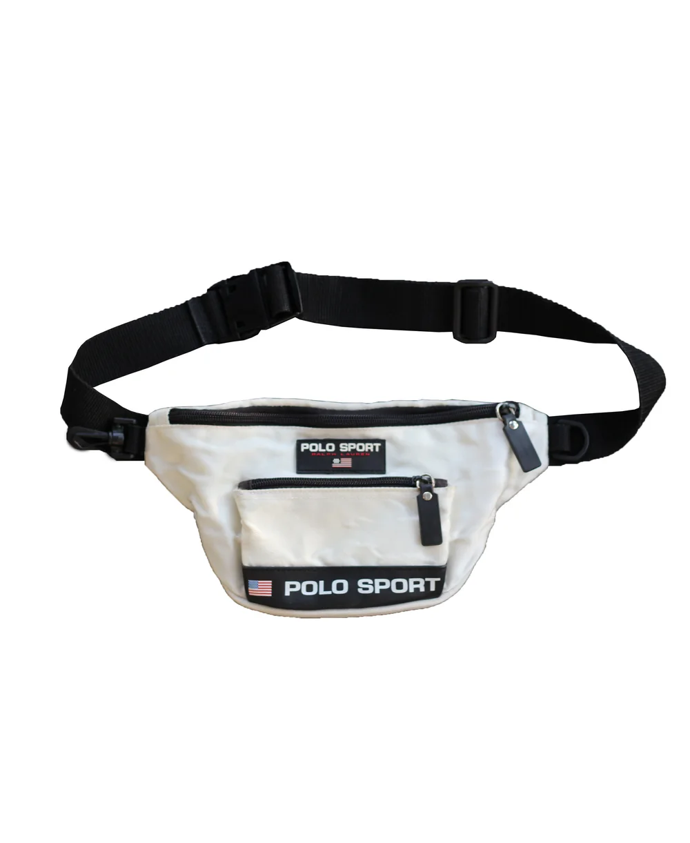 Vintage Polo Sport White Fanny Pack — RootsBK
