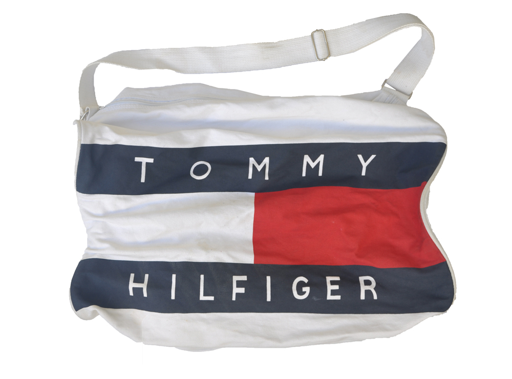 Matematik Lily velsignelse Vintage Tommy Hilfiger Canvas Logo Duffle Bag — Roots