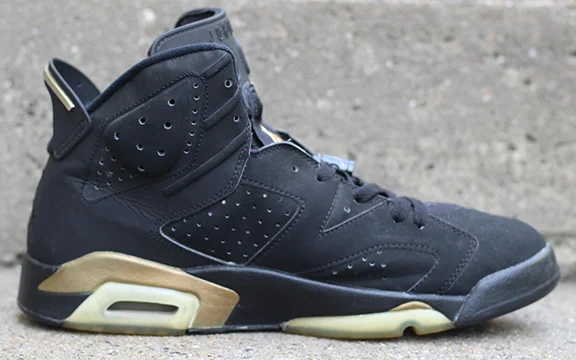 Air Jordan 6 Retro Black and Gold DMP