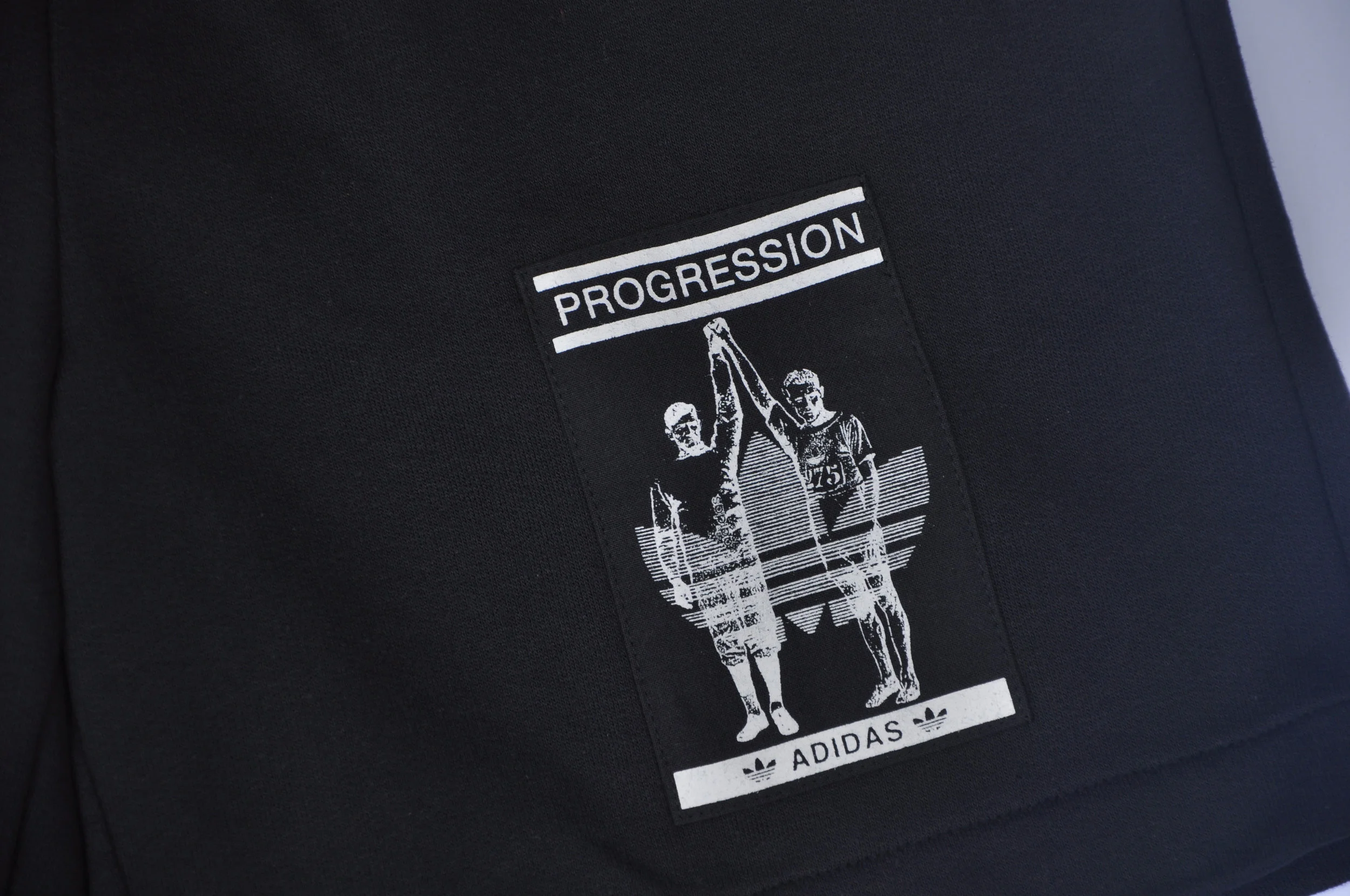 Vintage 90s Adidas Progression black shorts.