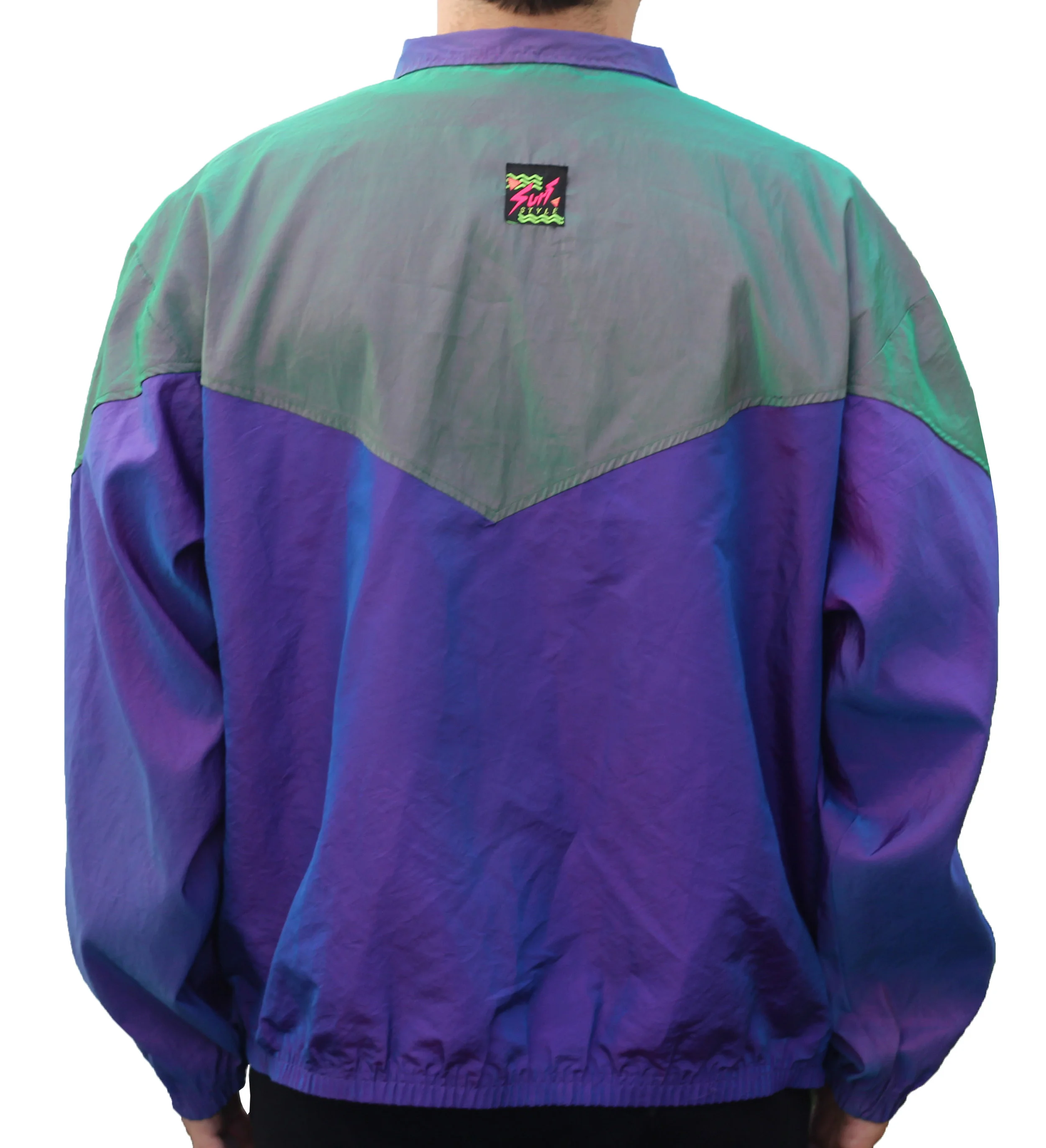 Vintage 90s Body Gear Surt Style colorful windbreaker