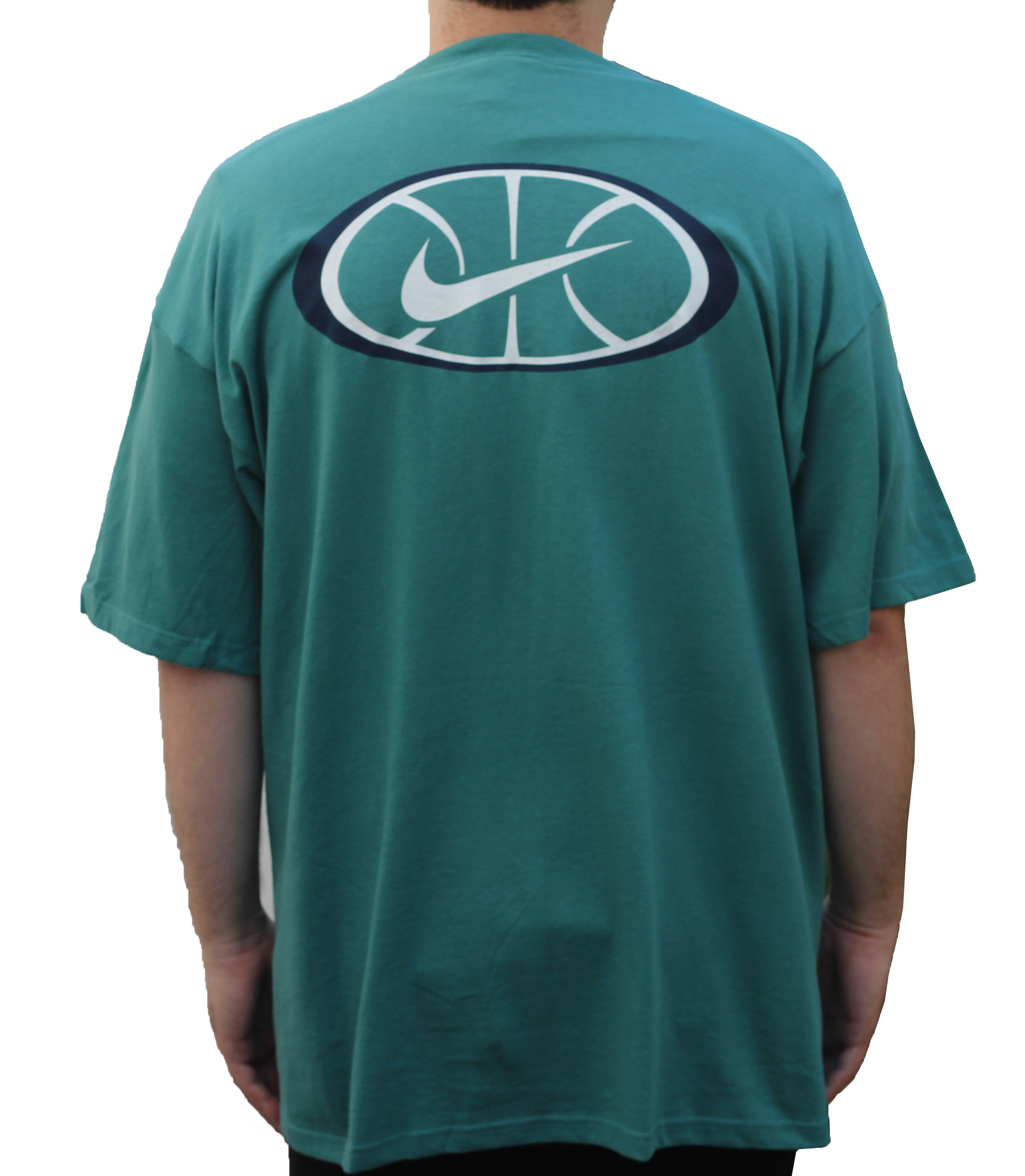 Vintage 90s Nike Uptempo Light Green T Shirt