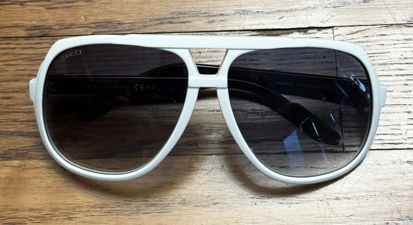 Gucci White Sunglasses .jpg