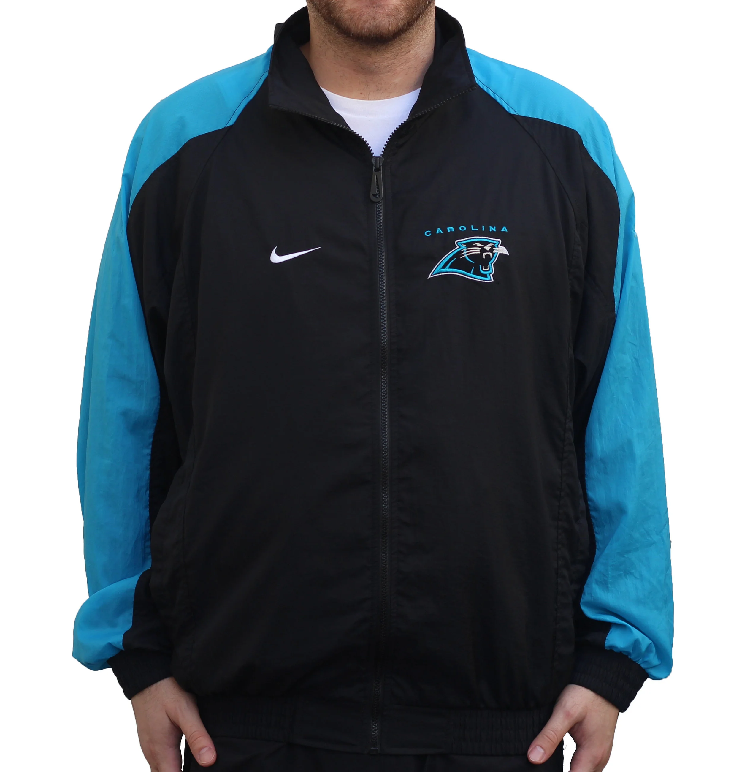 Vintage 90s Nike Carolina Panthers Pro Line Windbreaker