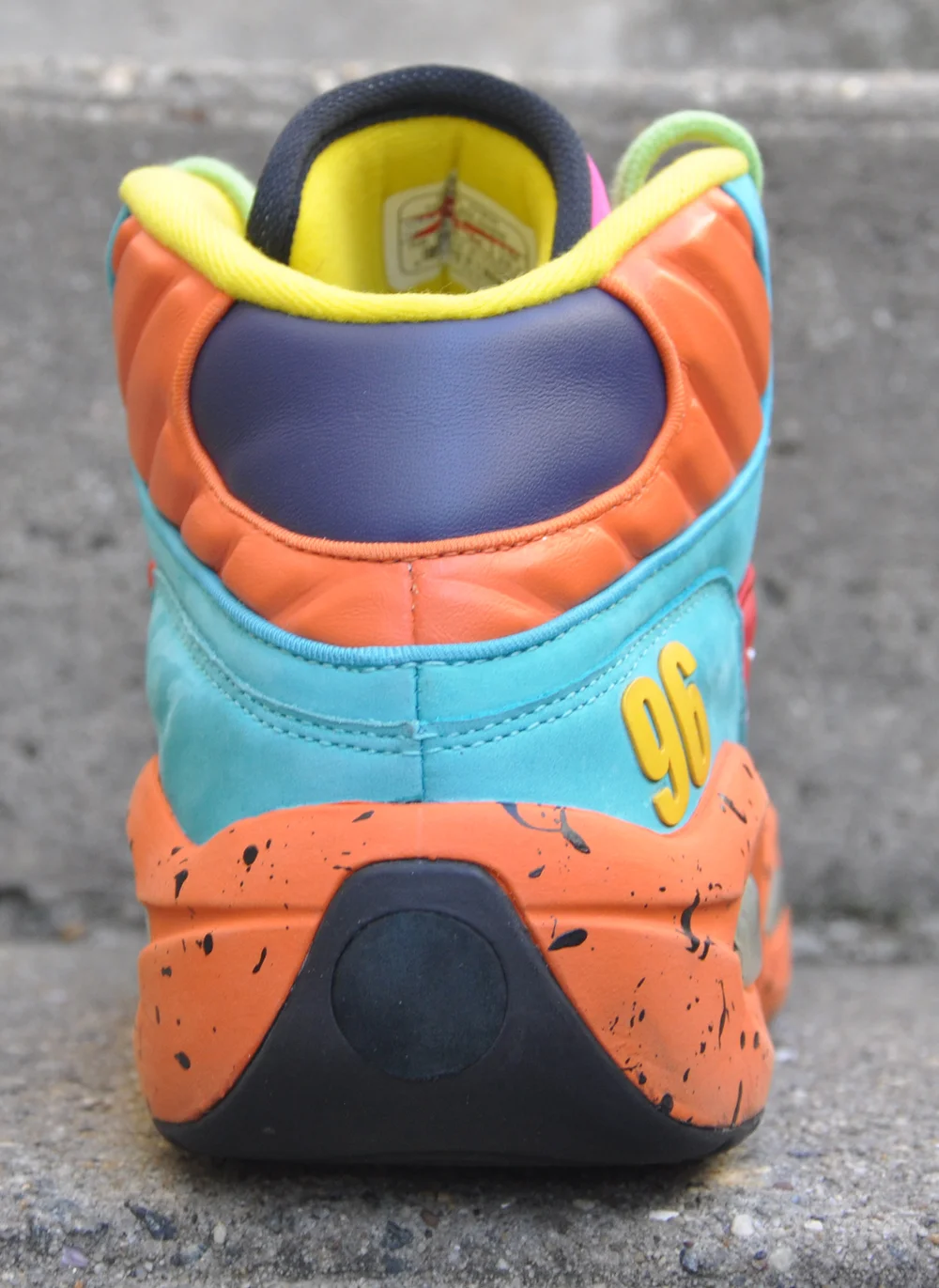 Reebok Question Mid Red Blue Yellow Reebok Reebok Question Mid