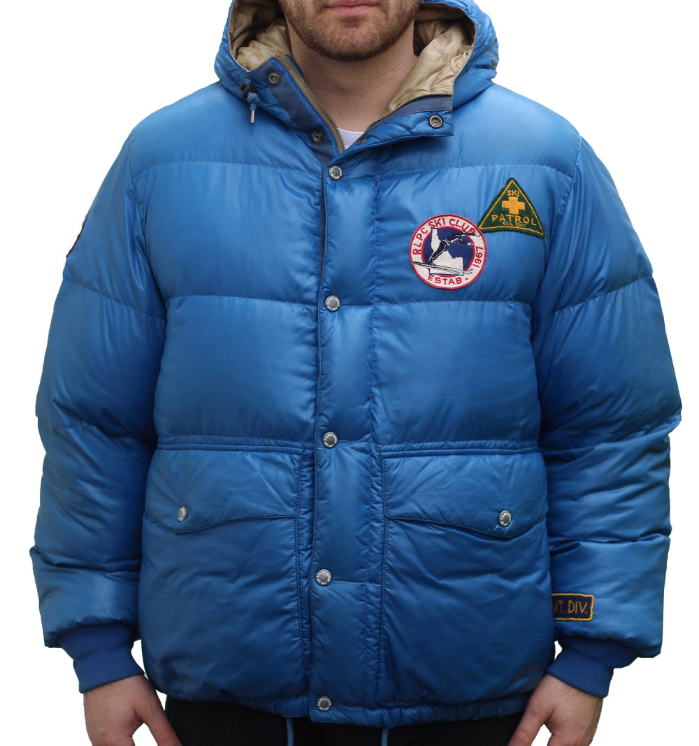 Polo Ralph Lauren Ski Patrol Blue Bubble Jacket (Size XL) — Roots