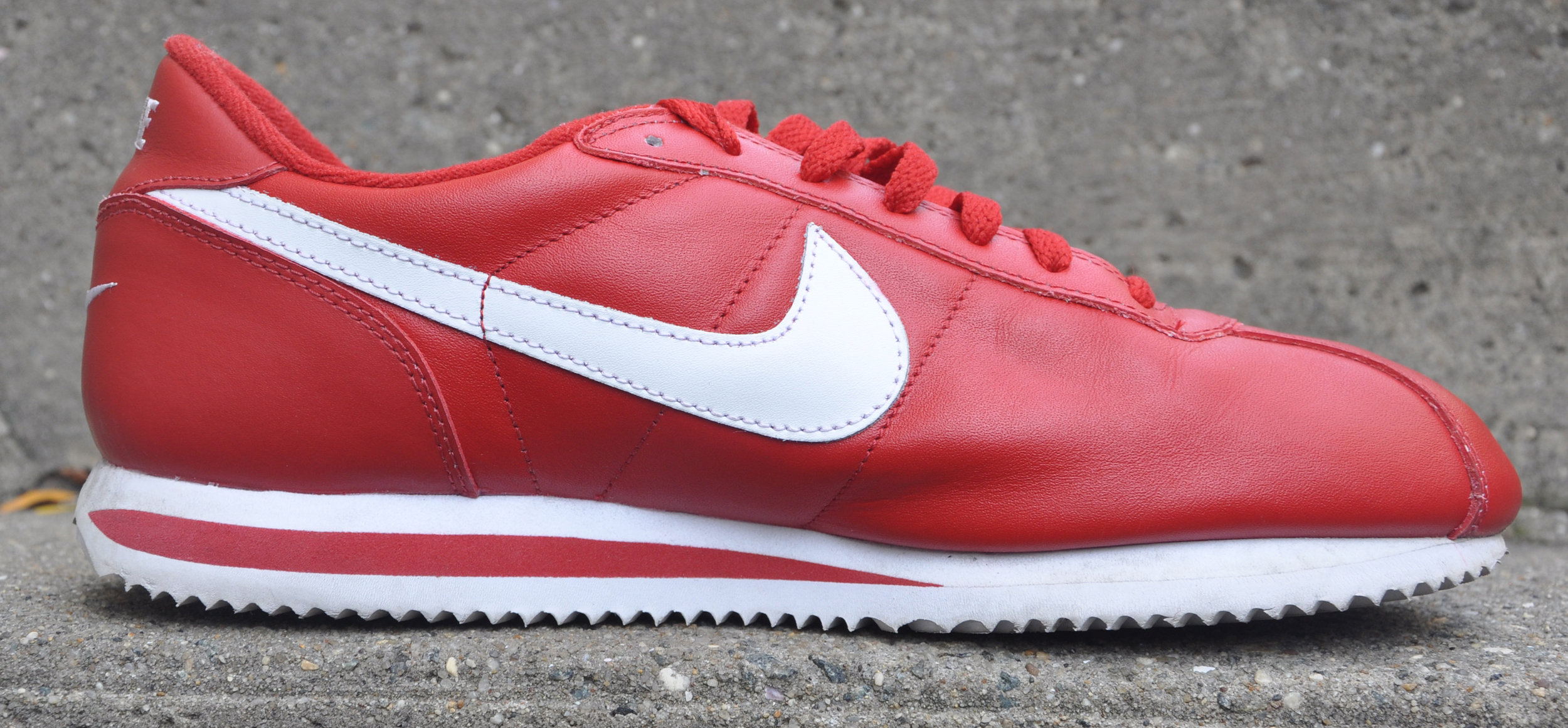 nike cortez red leather 