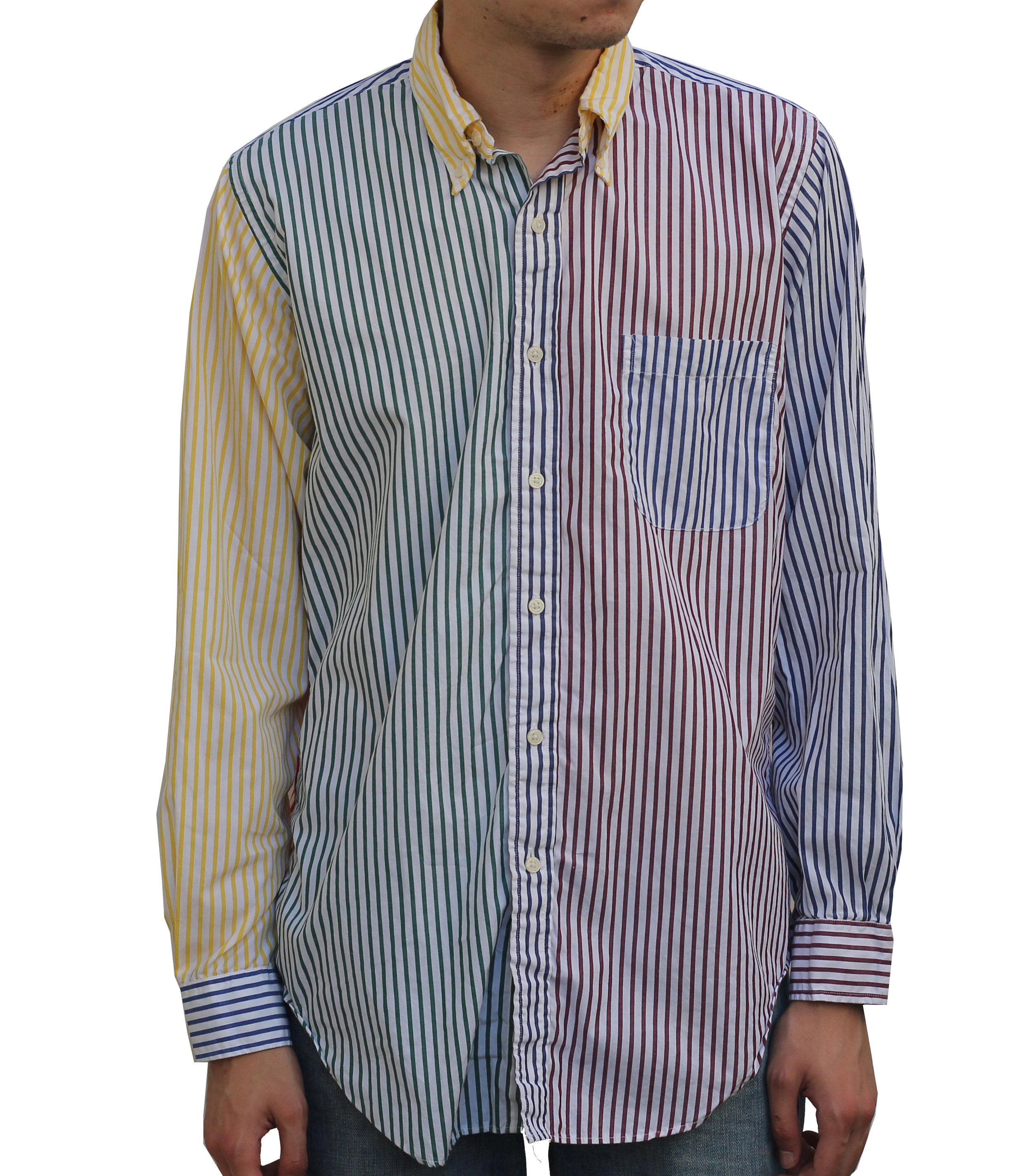 Vintage Brooks Brothers colorful striped button down shirt.