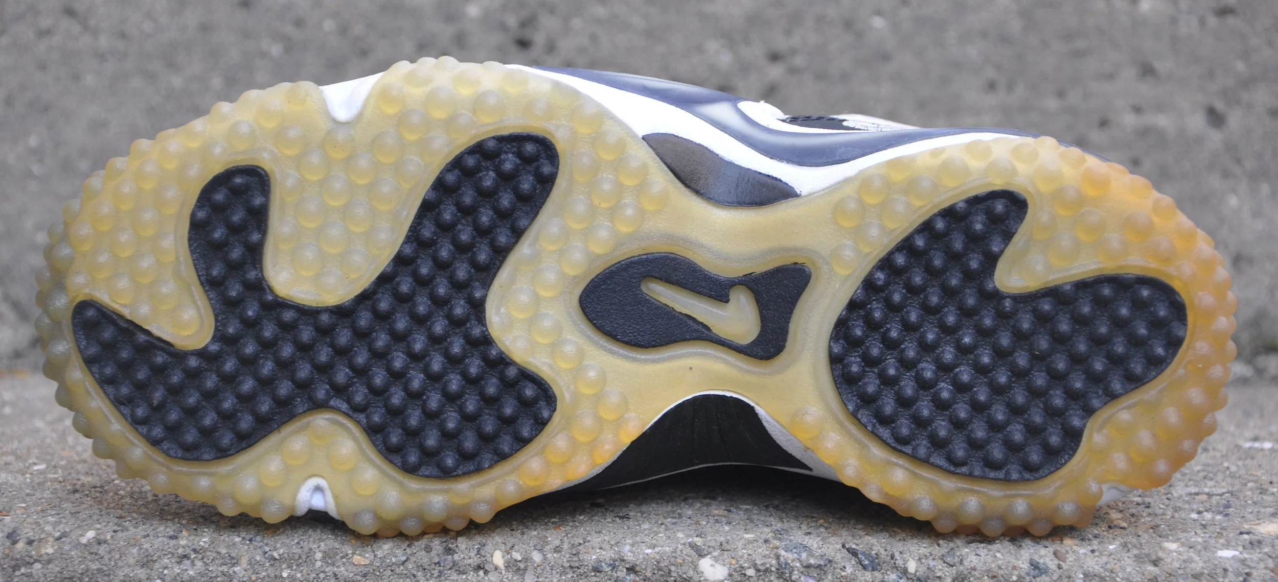 Nike Air Jet Support Black, white, and silver. 