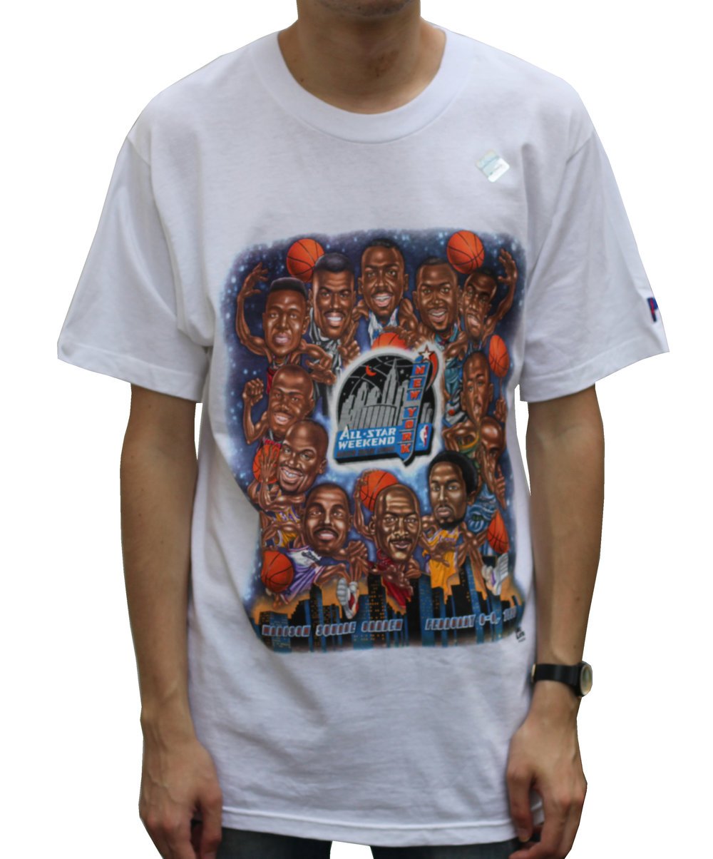 Vintage Pro Player 1998 NBA All Star Game Caricature T Shirt (Size M ) NWT  — Roots