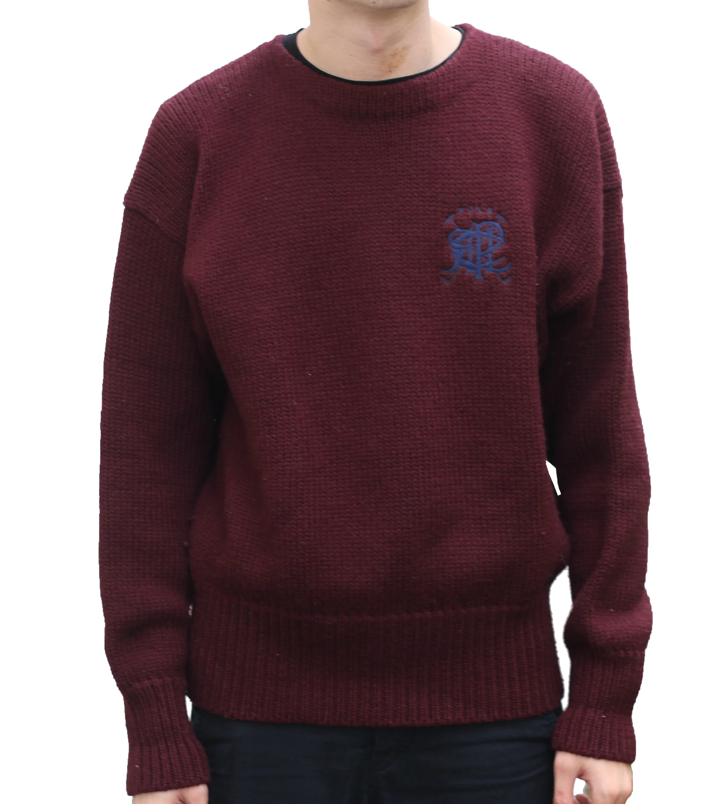 Vintage 90s Polo Ralph Lauren Scribble Sweater