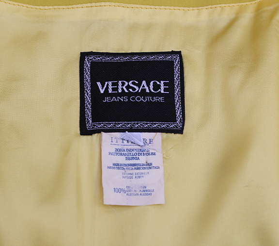 Vintage Versace Jeans Couture Yellow Vest (Size Women`s L) — Roots