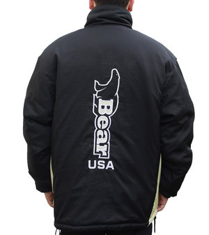 Vintage BEAR Big Logo Reversible Windbreaker Jacket Size Large 