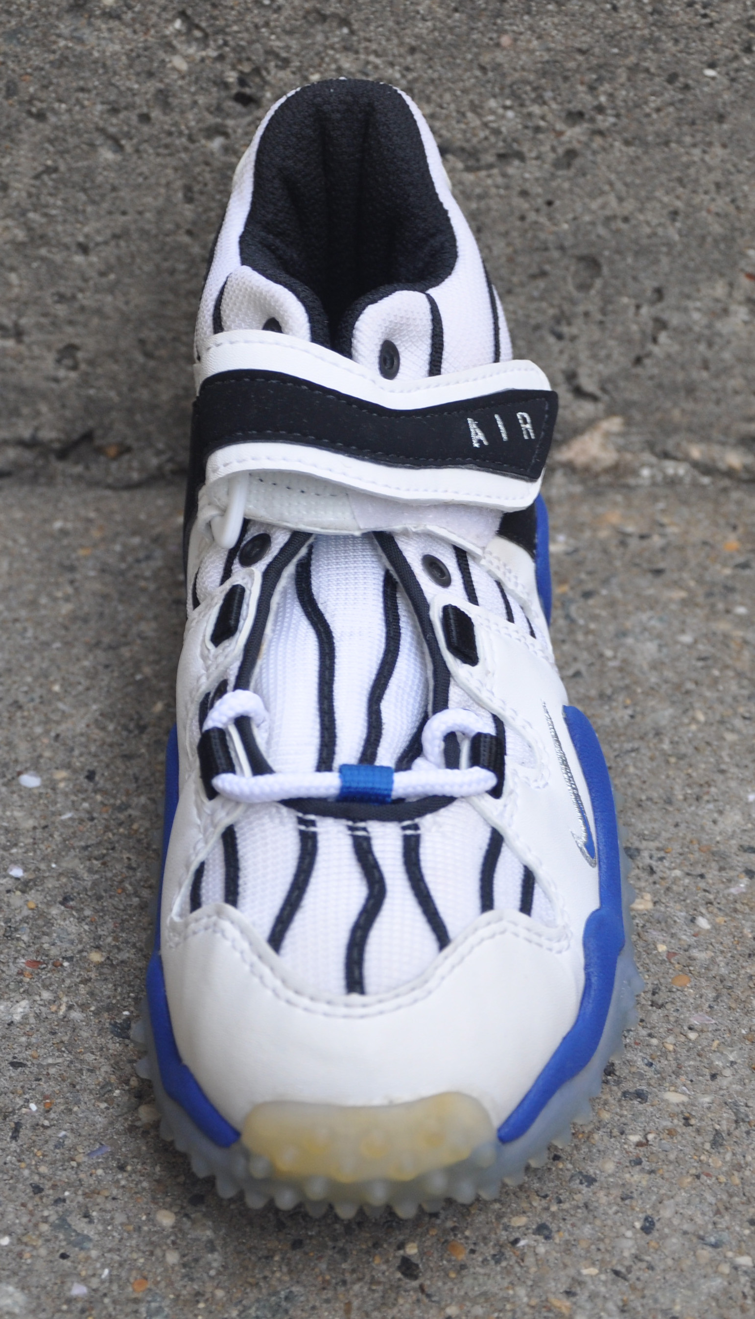 Kids Nike Air Super Turf White / Royal (Size 4.5) DS — Roots