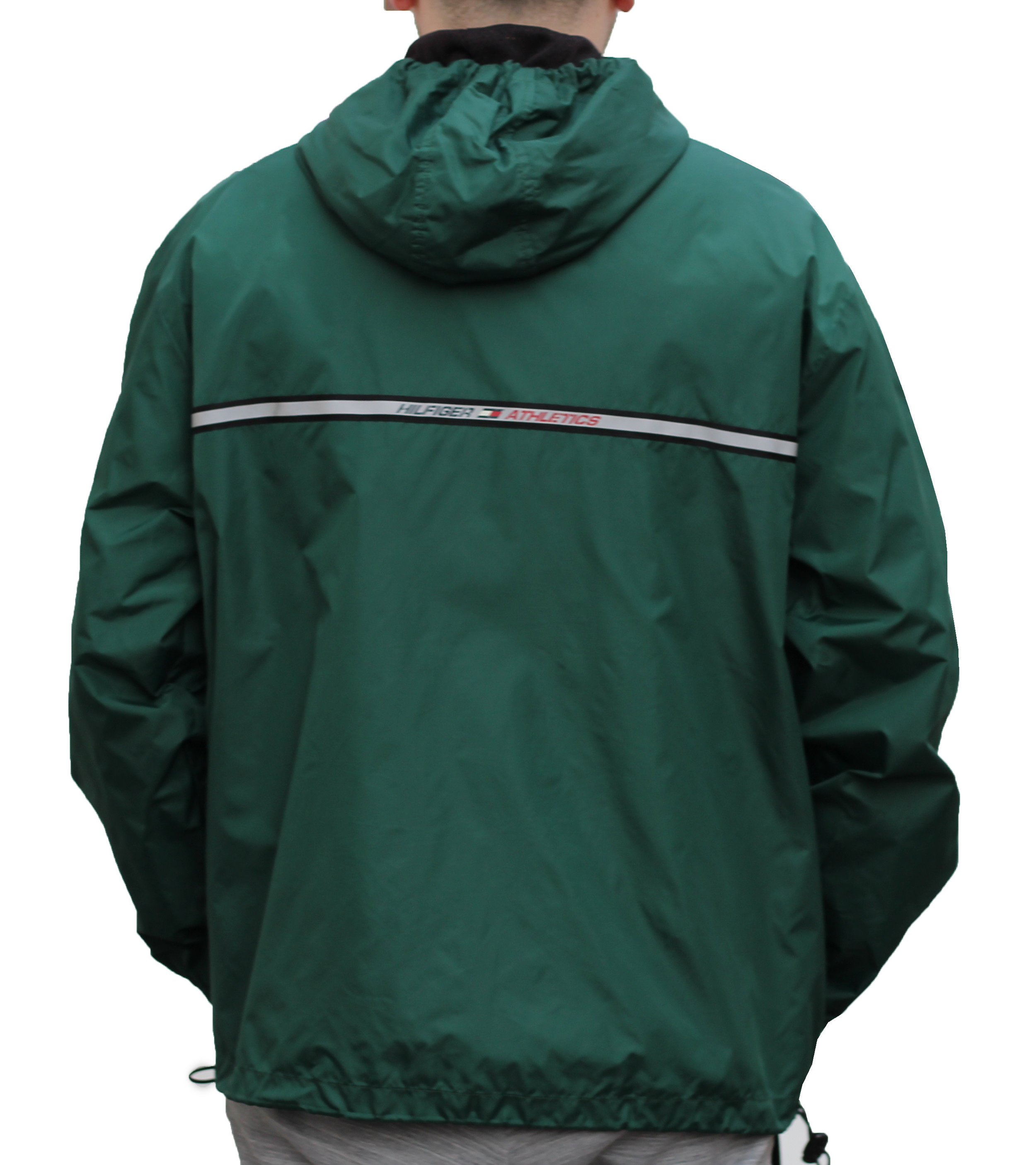 tommy hilfiger green windbreaker