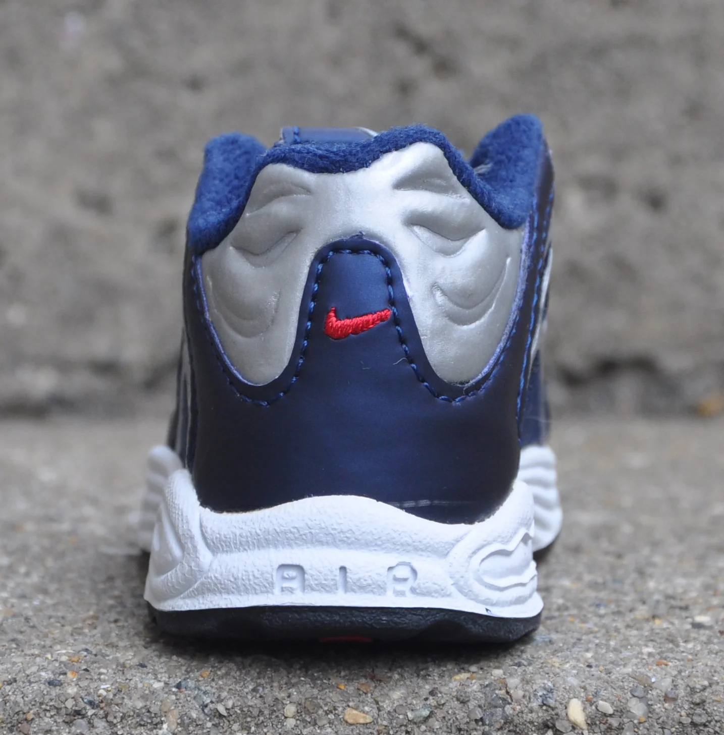 Baby Nike Air Tuned Max Navy and silver