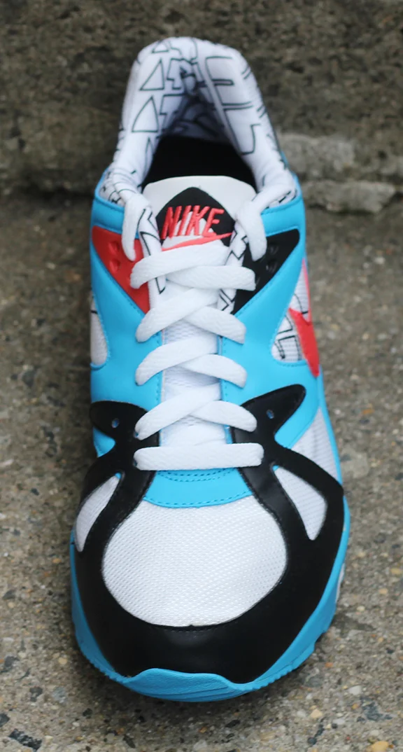 Nike Air Structure Triax 91 Sunburst and vivid blue.