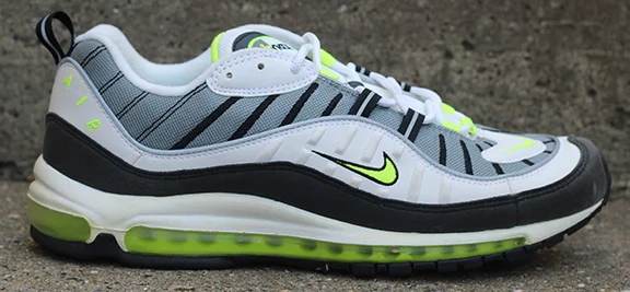 Air Max 98 cool grey and volt