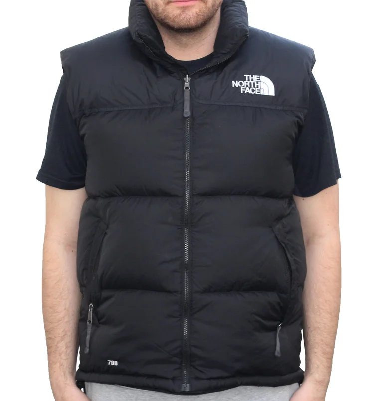 The North Face 700 black bubble vest.