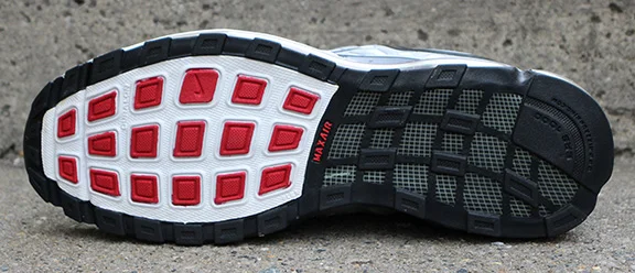 Nike Air Max Solas white, black, and red