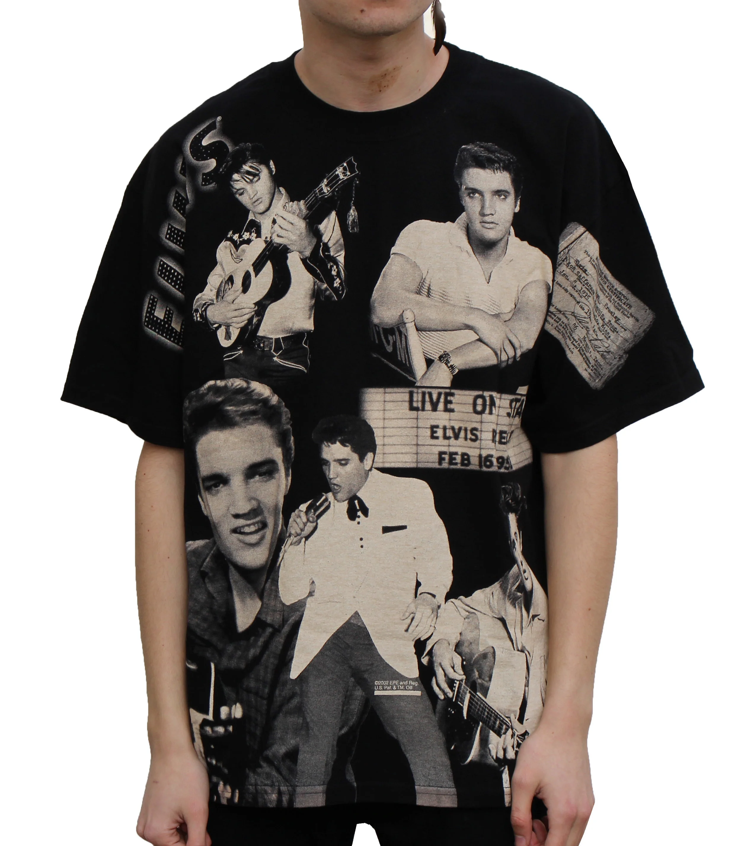 Elvis All Over Double Sided print t shirt