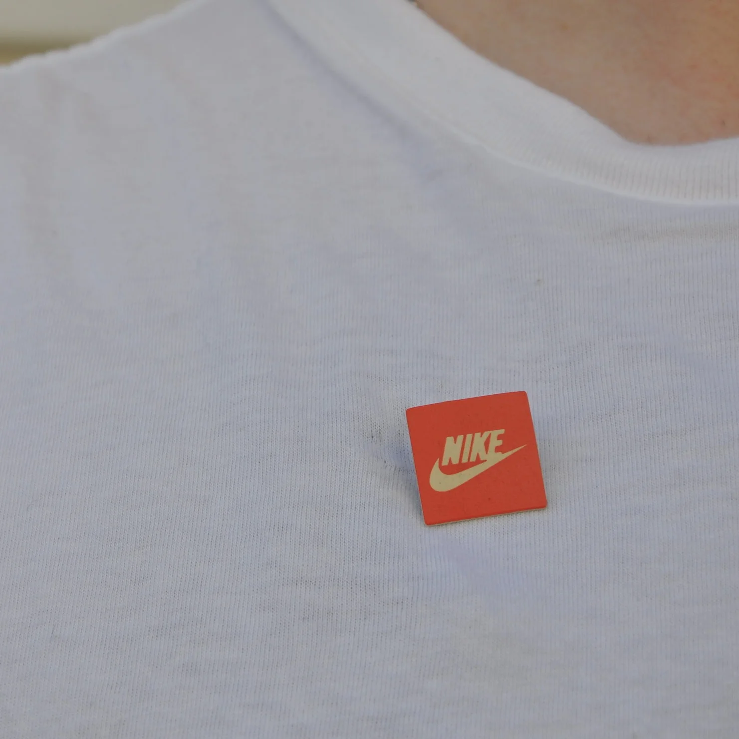 Vintage 90s Nike Orange pin
