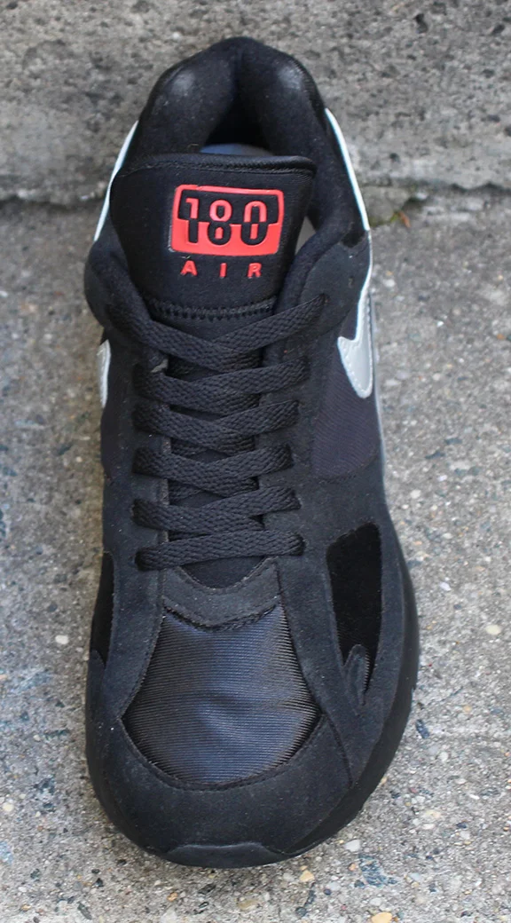 Nike Air 180 black, silver and pimento