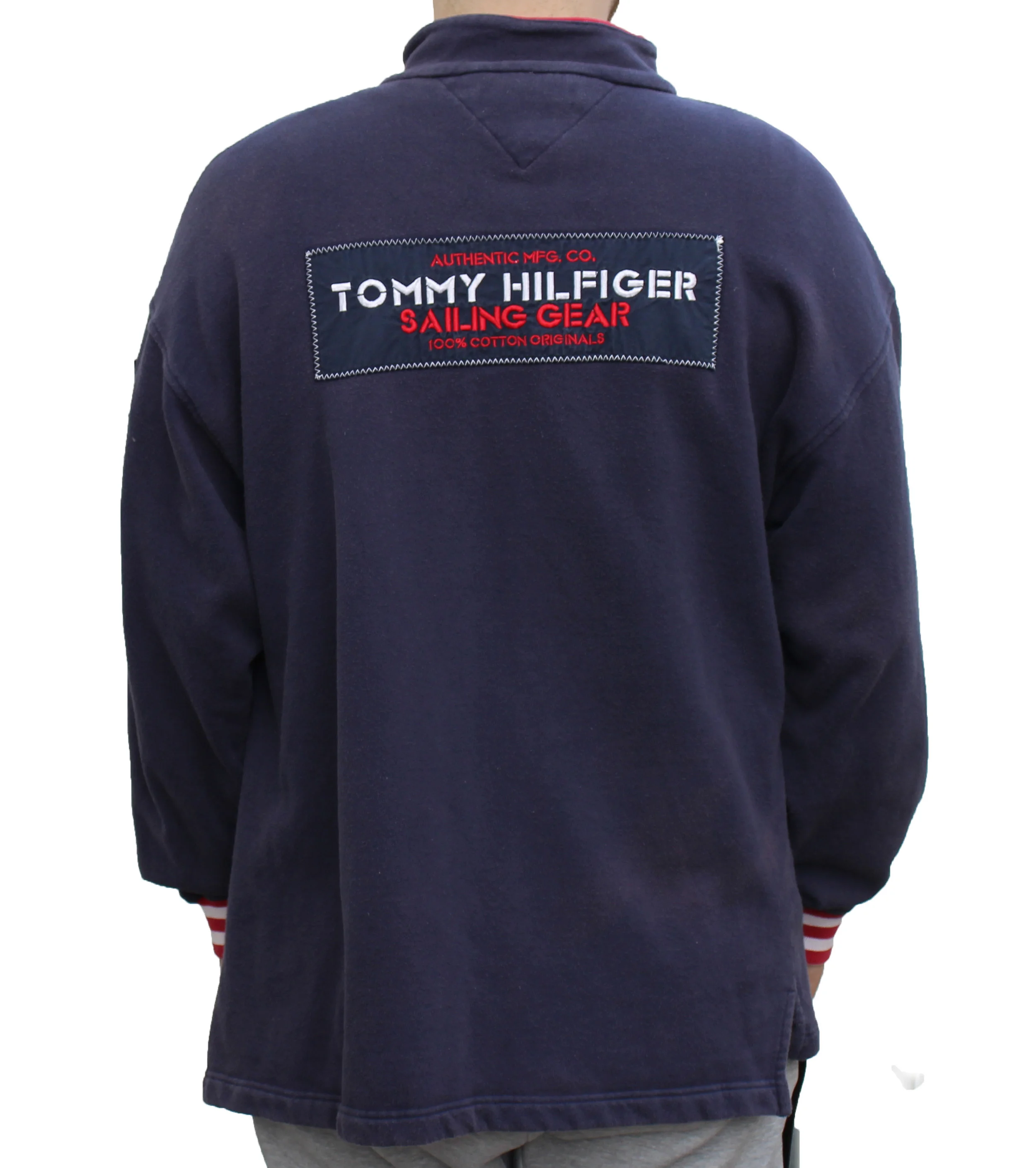 Vintage 90s Tommy Hilfiger Sailing Gear flag 1/4 zip.