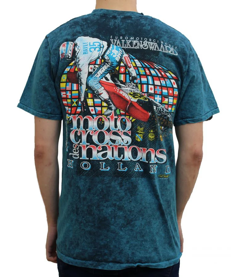 Vintage Valkenswaard Holland 1991 Motocross des Nations T Shirt.