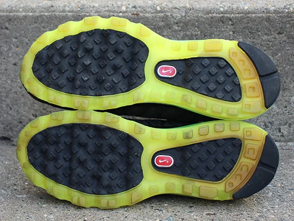 Nike Air Max 2011 black and neon green