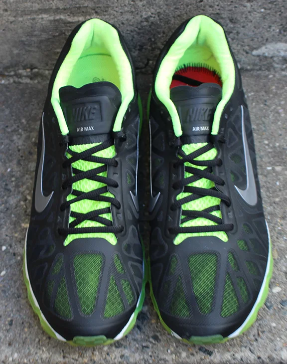 Nike Air Max 2011 black and neon green