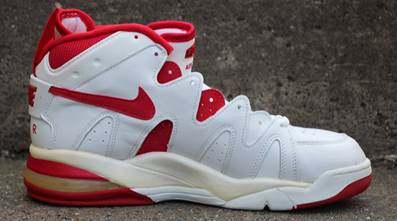 Nike Air Strong Mid white and True Red