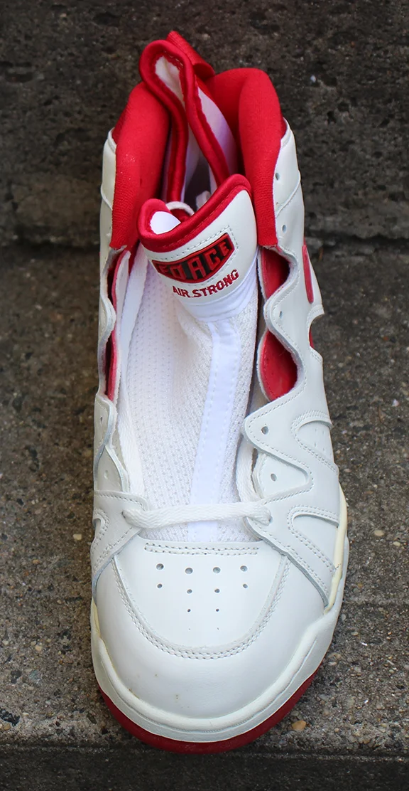 Nike Air Strong Mid white and True Red