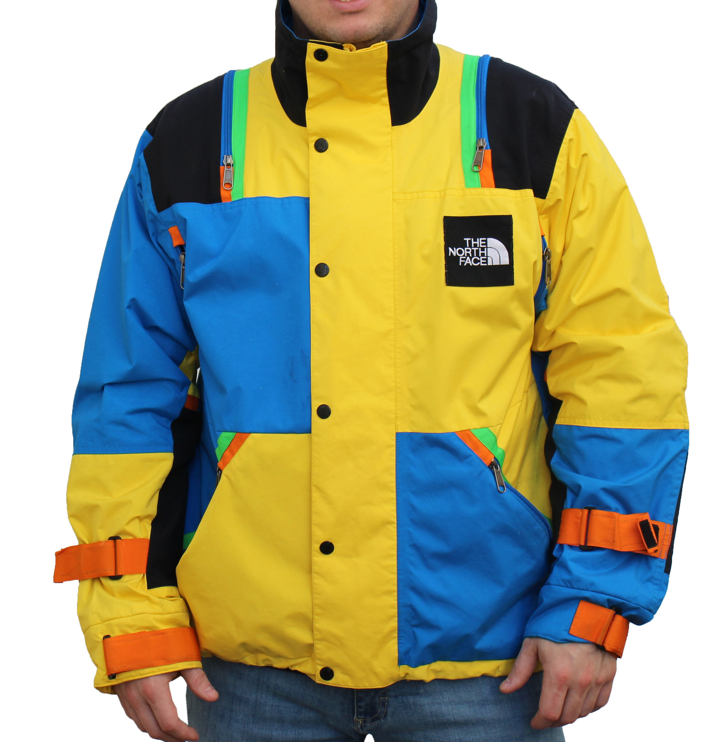 north face colourful jacket