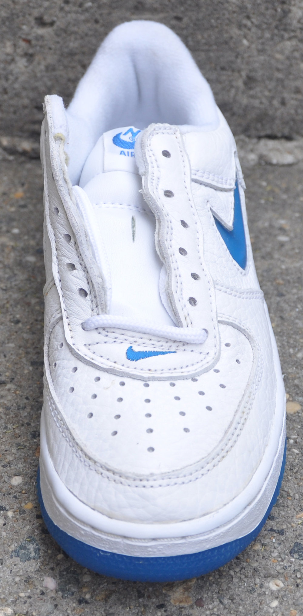 Kids Nike Air Force 1 Low White / Columbia Blue (Size 5) DS — Roots