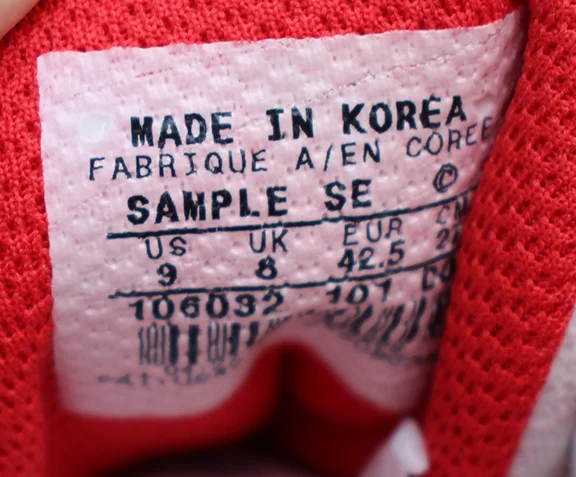 Nike Air Ghost Racer Hot Red Sample pair.