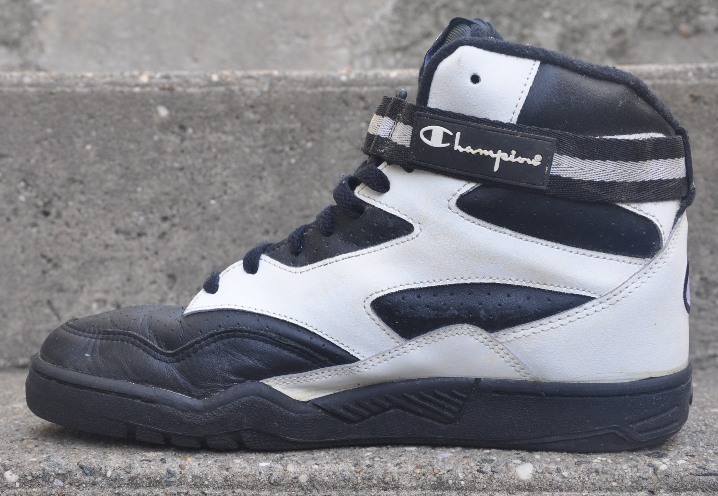 white champion high tops