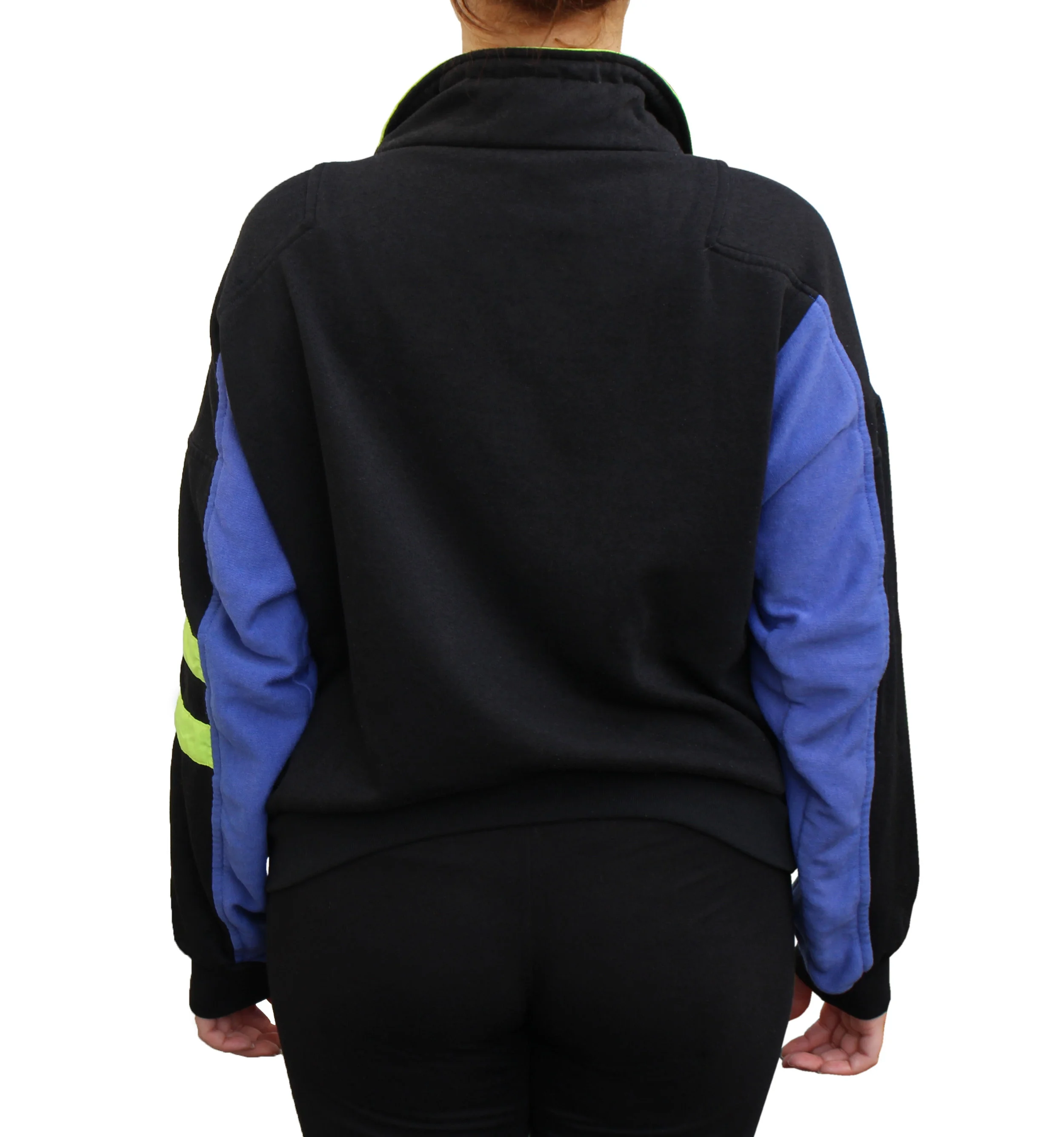 Vintage 90s Givenchy neon 1/4 zip sweatshirt.