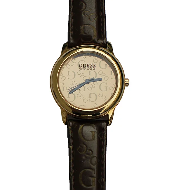 Women`s Guess G? logo watch