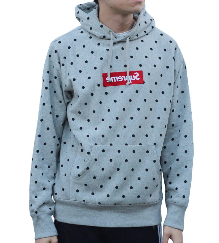 Shop cdg polka dot hoodie Best Sale