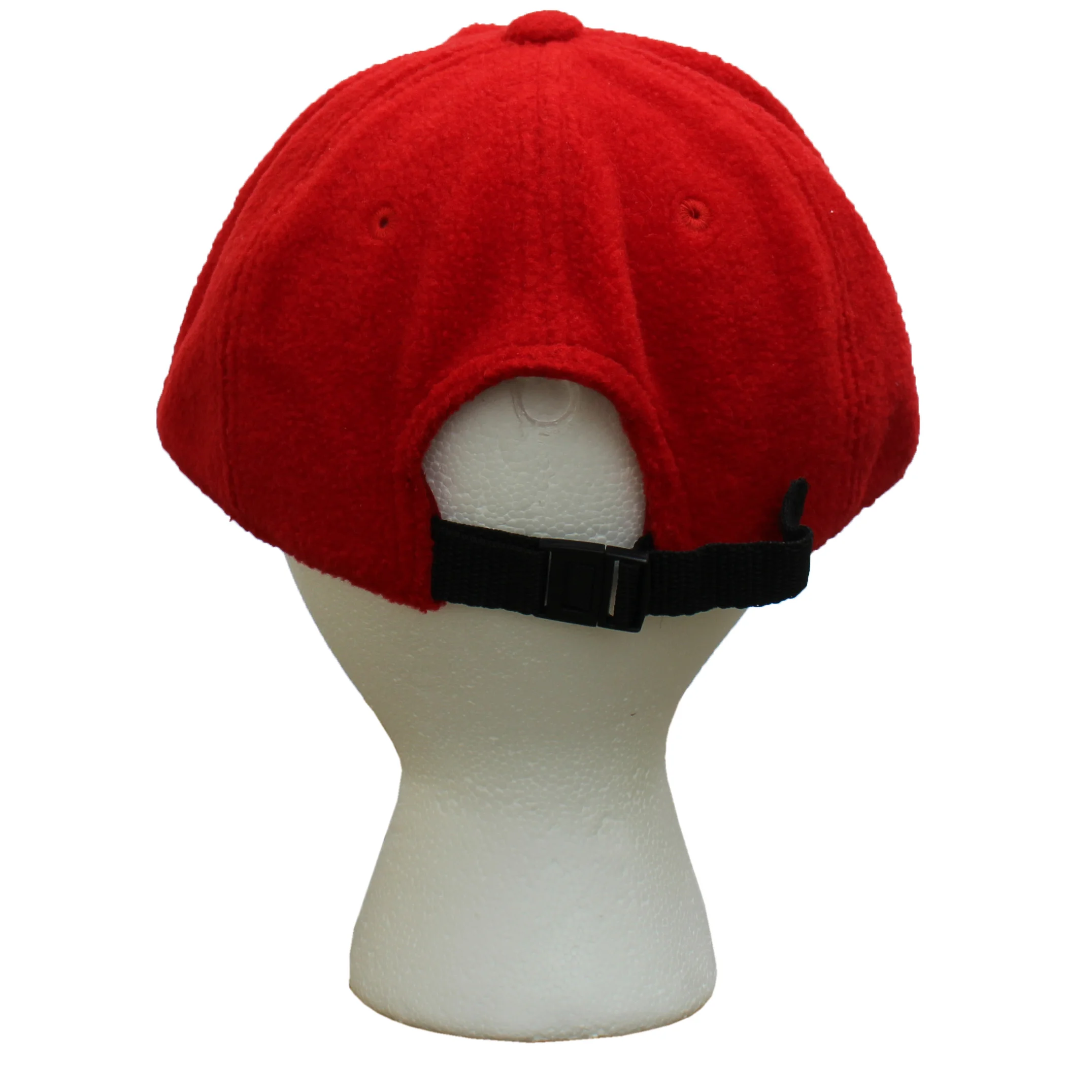 Vintage 90s DKNY Tech System 3M red fleece hat.