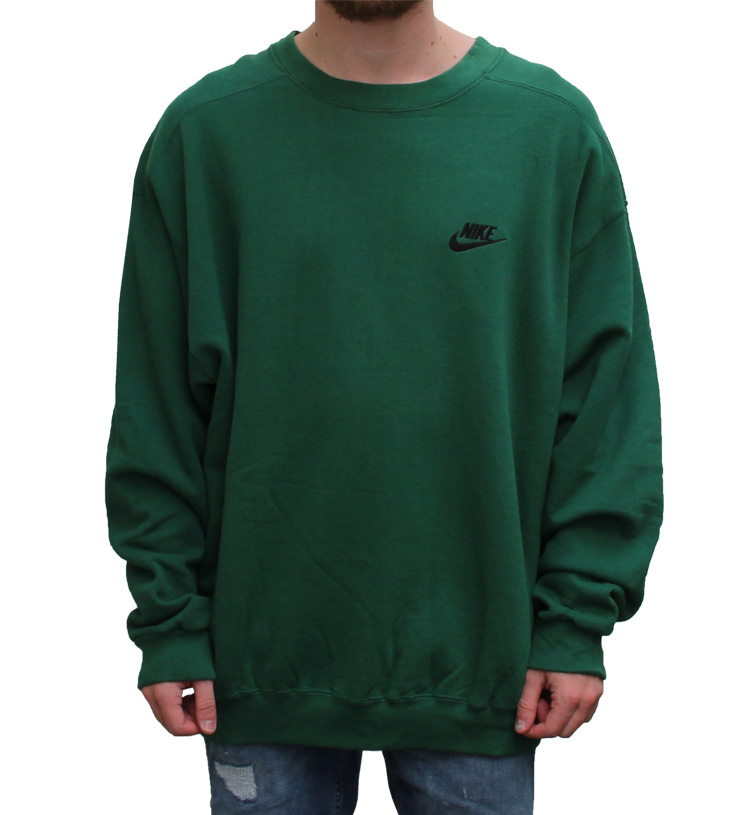 green vintage nike crewneck