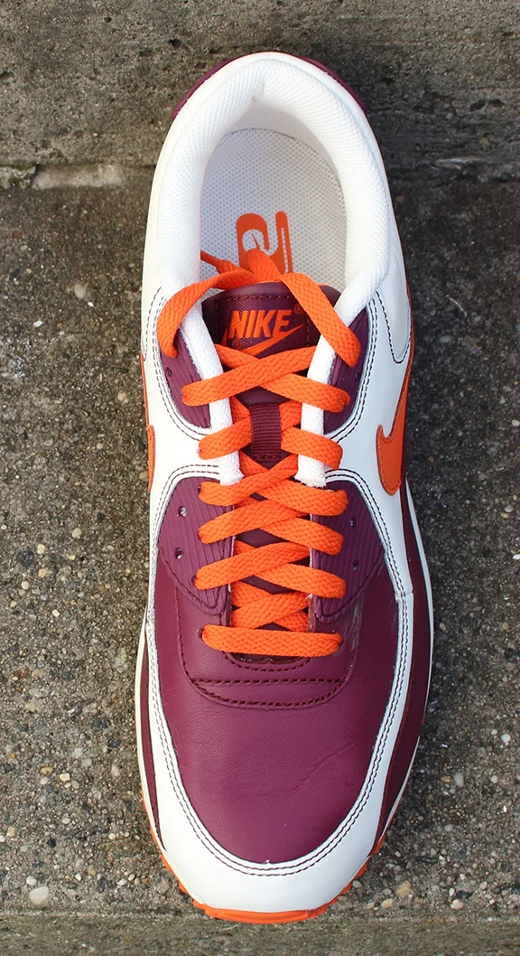 Nike Air Max 90 Sail Orange Blaze / deep garnet