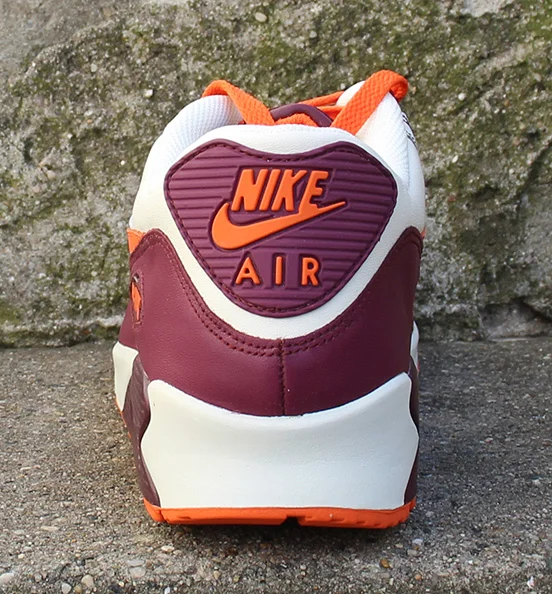 Nike Air Max 90 Sail Orange Blaze / deep garnet