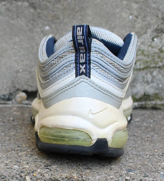 Women`s Nike Air Max 97 Silver and Polar Obsidian
