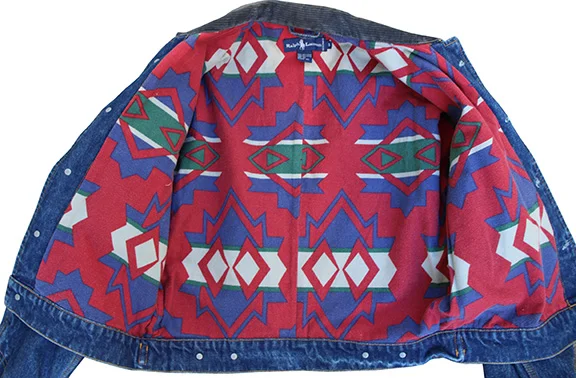 Womens vintage Ralph Lauren Denim Aztec jacket