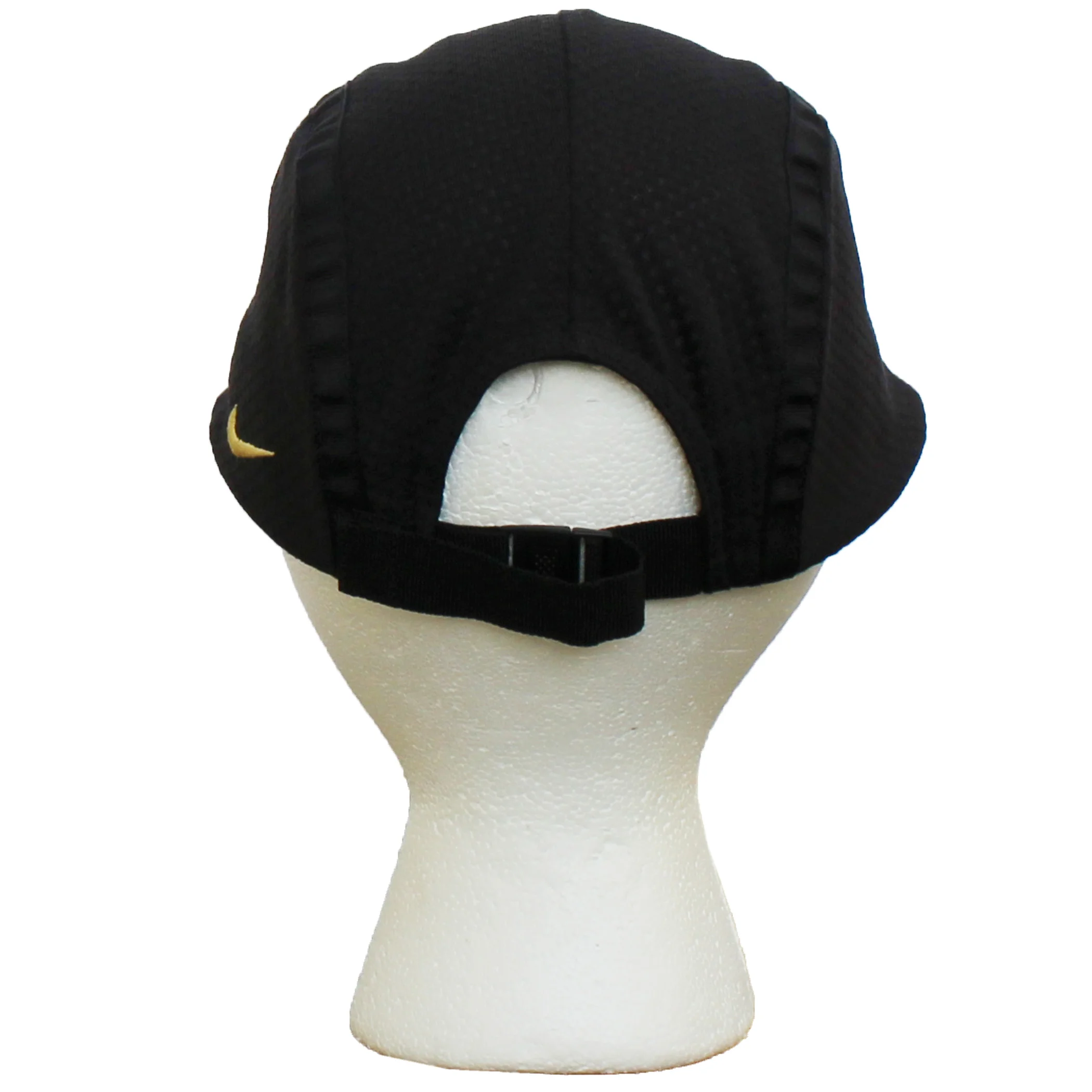 Vintage 90s Nike Agassi black and gold mesh hat.