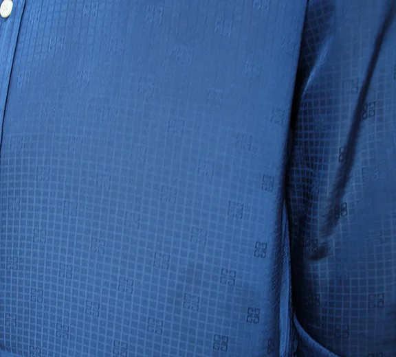 Vintage Givenchy Blue Monogram button down.